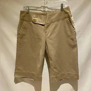 Victoria's Secret Moda International Tan Bermuda Shorts, 10